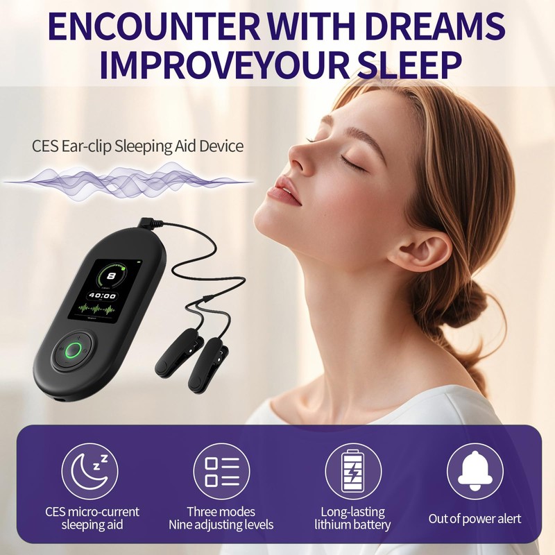 Advanced Sleep Aid, Device for Vagus Nerve Stimulation with Ear