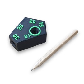 Scribe offset marking tool 10, 15, 20, 25, 30 mm increments ideal for builders, joiners carpenters shop fitters DIY Black/Green