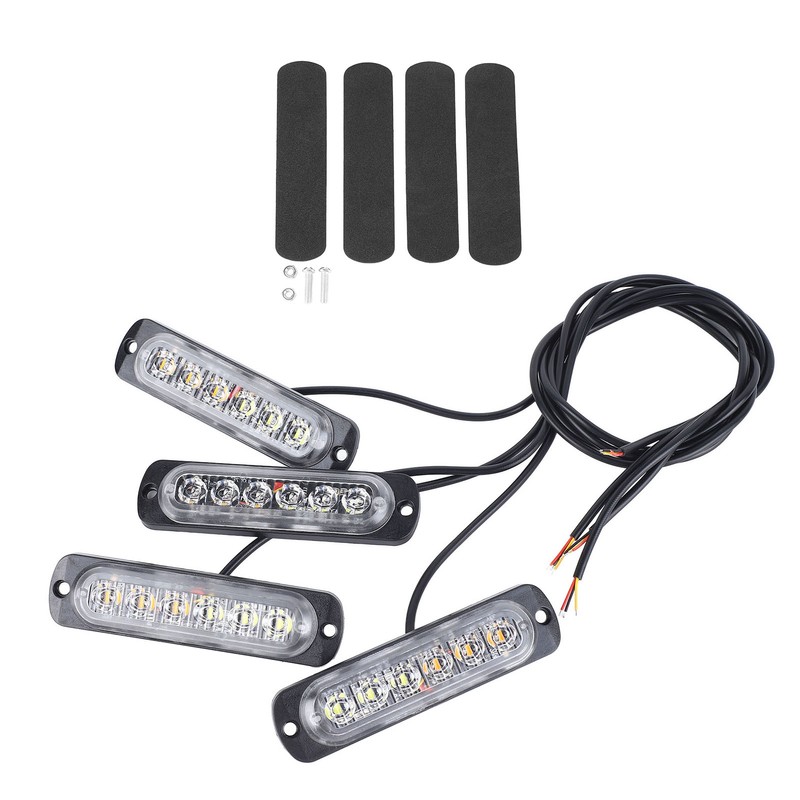 4pcs Side Marker Light Aluminum 12V to 24V 18 Lighting