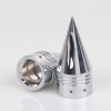 Unbranded CNC Spike Front Axle Nut Covers Fit For Harley