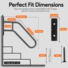 Outdoor Handrail for 1-3 Steps, 22.8" Length Wall Mount Stair