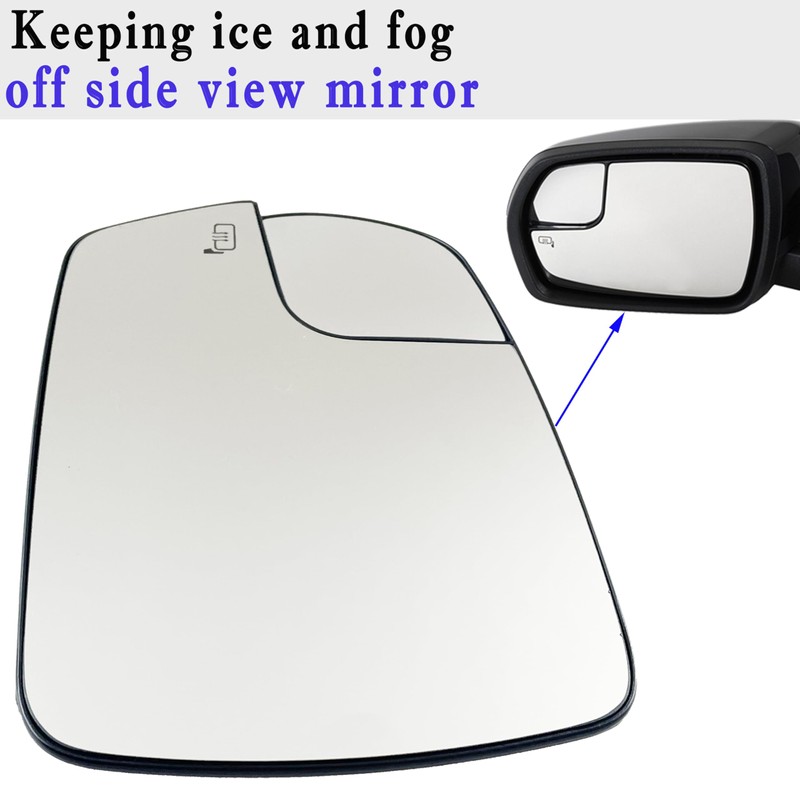 2015 Edge Driver Side Heated Mirror Glass Compatible with 2015