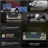 YUNZII YUNZII B75 Mechanical Keyboard,75% Layout with Knob,Hot Swappable RGB