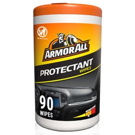 Armor All Car Interior Protectant Wipes, 90 Count Canister, UV Protectant for Vinyl, Rubber, Plastic, Trim and Dashboards
