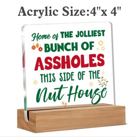 Funny Christmas Gifts, Coworker Gifts for Christmas, Office Christmas Decorations, Christmas Gift Ideas, Christmas Desk Decor 4 x 4 Inches