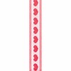 Offray Hearts Craft Ribbon, 1/2-Inch x 9-Feet, Red