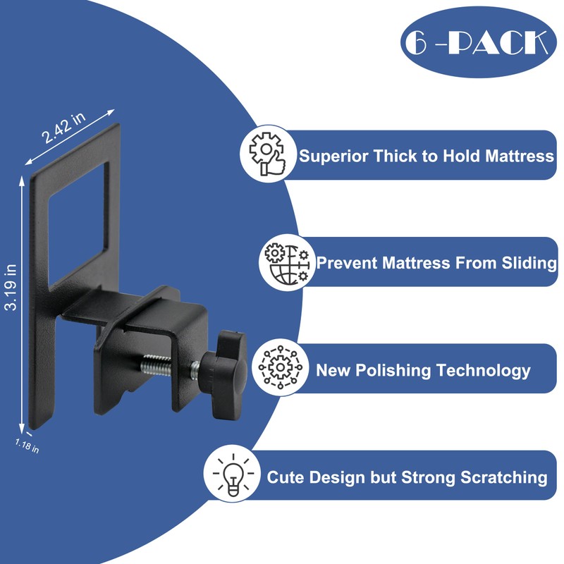Mattress Slide Stopper to Keep Mattress from Sliding Extra Thick