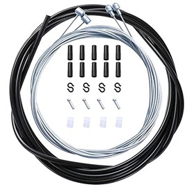 Universal Bike Brake Cable Housing Kit,Bike Brake Cable Housing Set,Bicycle Brake Cable Housing Kit for Mountain Bike or Road Bikes,Standard (Black)