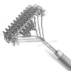SUNRISE High Grade Stainless Steel BBQ Grill Brush with Scraper,