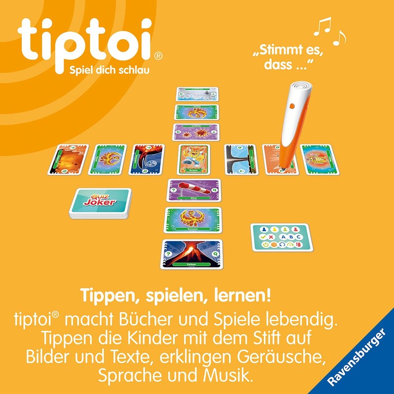 Ravensburger tiptoi 00167 Quiz Nature Powers, Quiz Game for Children