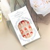 FIEONCIY Press on Nails Medium Square Valentine's Day Glossy Full