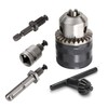 LOYELEY 1.5-13mm Drill Chuck Hex Shank + SDS + 1/2"
