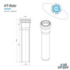 HT Pipe, Size: DN 50 x 500 mm
