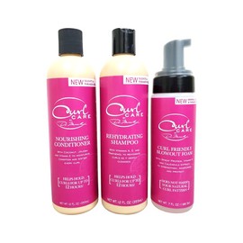 Dr. Miracle Rehydrating Shampoo & Nourishing Conditioner & Blowout Foam Pack of3