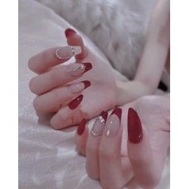 BIBII Nails Handmade Nail Tip, 3D Nails, Short Flowers, Spring & Summer, Korea, Popular, Nail Tip, Short, 10 Pieces, Cat Eye Magnet, 100% Handmade Nails for Easy Installation, Reusable, Glossy, Cute,