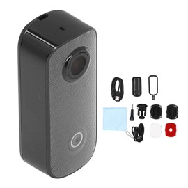 Portable Action Camera 1080P Magnetic Back Vlogging Camera Sports Pendant Pet Camera for Outdoor Travel Records Black