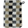 Cawö Lifestyle Hand Towel Series Checked Grey / Beige Terry