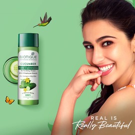 Biotique Cucumber Pore Tightening Freshener with Himalayan Waters for Normal To Oily Skin