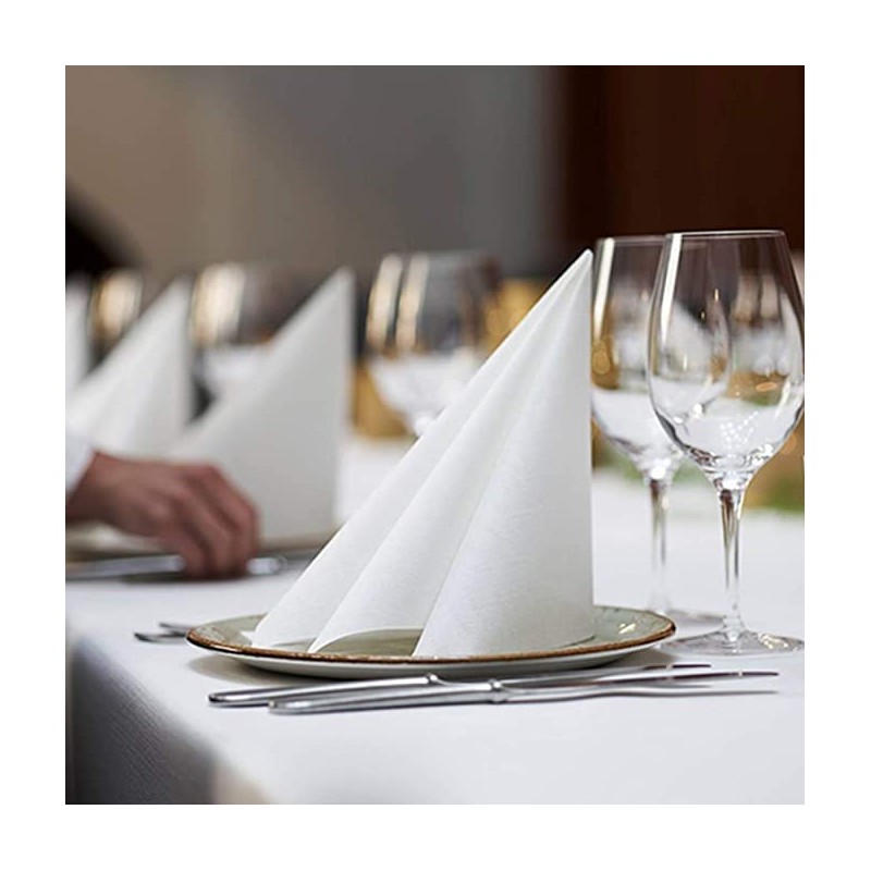 Cocktail Napkins Disposable Beverage Bar Napkins Black Linen-Like Square Napkins