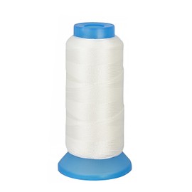 1500 Yards White Bonded Nylon Sewing Thread 210D for Upholstery Sewing Leather Beading Weaving Hair