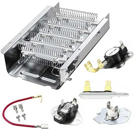 Dryer Heating Element Kit for Kenmore Series 70, 80 and 500, Replacement for Amana NED4655EW1/ NED4600YQ1/ NED4655EW0/ NED4600YQ0, Dryers.