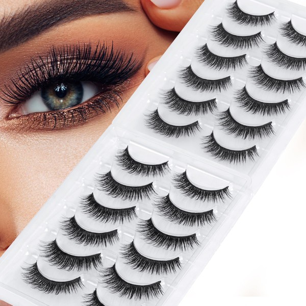Kotkiddy® 12 Pairs False Eyelashes Natural Look Short Eyelashes 11