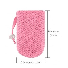 3 bolsas de jabón, bolsa de jabón exfoliante, bolsa de jabón exfoliante, bolsa de jabón, bolsa con cordón, exfoliante para baño o ducha (tres colores 