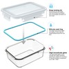 AILTEC Glass Food Storage Containers with Lids, [18 Piece] Glass