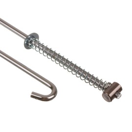 S50 Complete Brake Rod with Compression Spring and Brake Actuator Nut Chrome-Plated 455 mm Long
