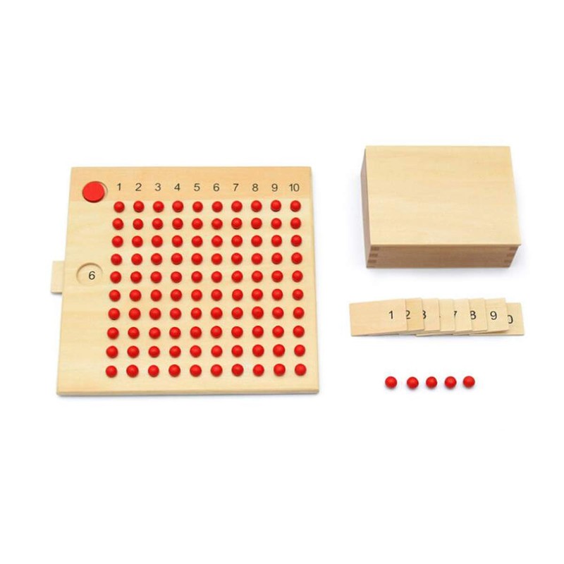 Yanhan Montessori Math Manipulatives Material Multiplication and Division Board Beads
