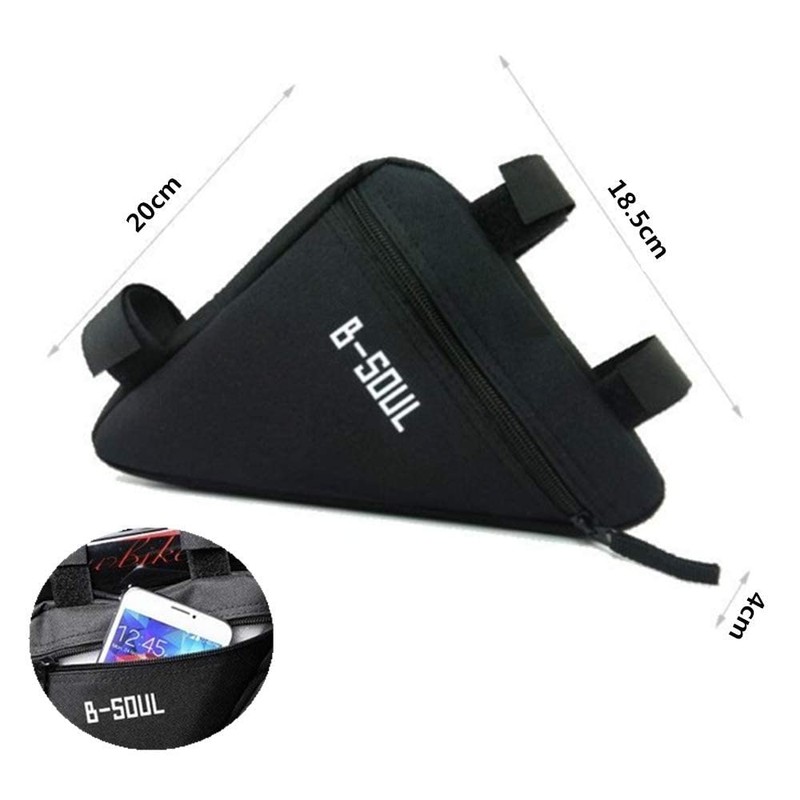 Bicycle Triangle Bag, Large Capacity, Frame Bag, Lightweight, Small Storage,