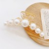 Updo hair clamp pin pearl hairpin half ponytail big - 3 pearl hair clip pin 03 / 올림머리 집주 집게핀 진주 헤어핀 반묶음빅 - 3진주헤어집게핀03