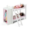 Badger Basket Doll Bunk Bed with Armoire for 18 to