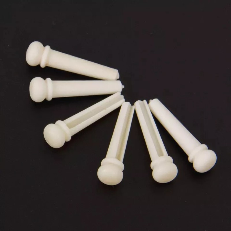 Unbranded Pack of 6 Acoustic Guitar Bridge Pins Plastic String