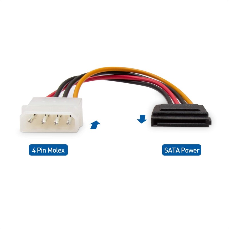 Cable Matters 3-Pack 4 Pin Molex to SATA Power Cable