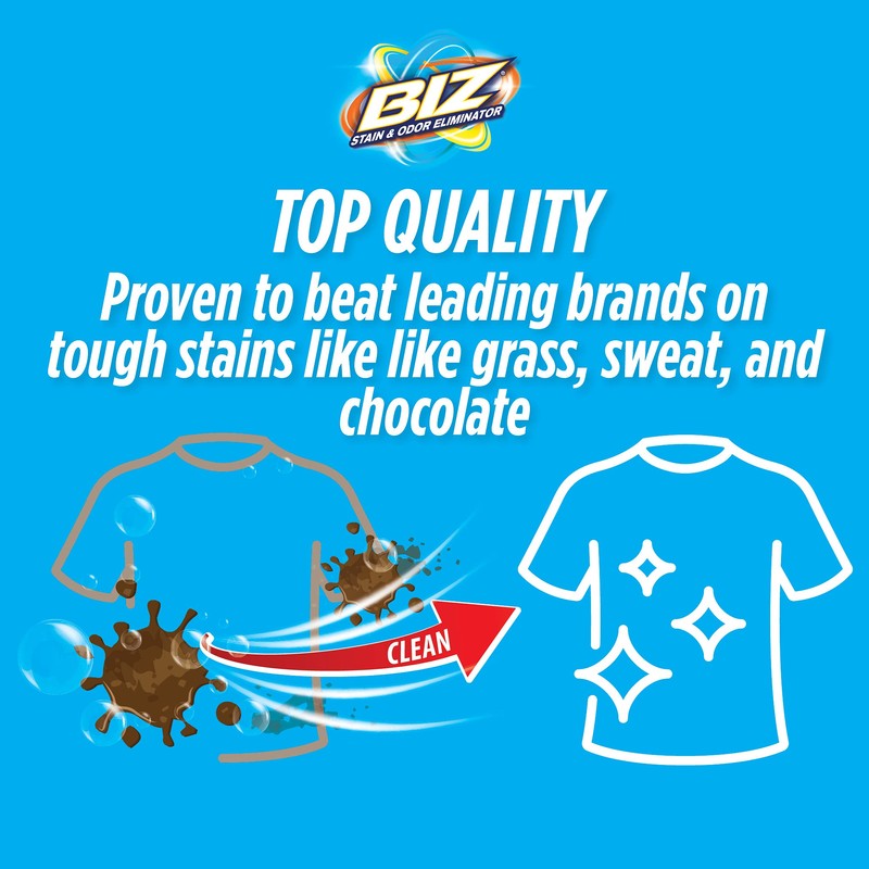 Biz Laundry Detergent Powder Booster, Stain & Odor Removal -