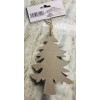 Christmas House Cardboard Christmas Tree Ornament W/Berries-NEW-