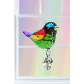 Wild Things Handmade Pretty Little Birds Glass Bird Suncatcher Crystal