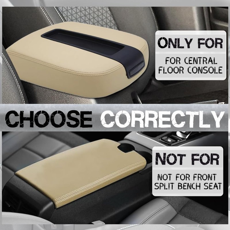Center Console Armrest lid Cover Compatible with 2007-2013 Silverado Tahoe
