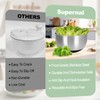 supernal 5.3Qt Salad Spinner Lettuce Spinner with Stop Button Vegetable