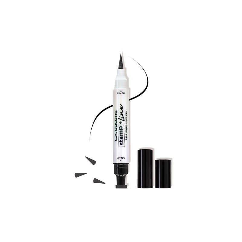 L.A. COLORS Stamp & Line Eyeliner, Demi Wing Black CLE699