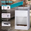 ZHEQOGZH Galvanized Automatic Dog Feeder Large Breed 45 Pounds, Metal