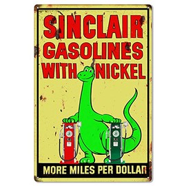 Sinclair Motor Oil Reproduction Large Gasoline Metal Sign 16×24