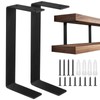Shimeyao 2 Pack 5 Inch Heavy Duty Double Floating Shelf