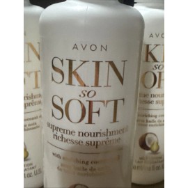 Avon 5 NEW AVON SKIN SO SOFT SUPREME NOURISHMENT COCONUT OIL MILK LOTION 11.8 OZ