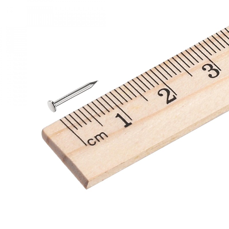 sourcing map Small Tiny Hardware Nails Carbon Steel 1.2X10mm(DXL) for