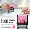 Shiny Paid Stamp Self Inking Rubber Stamp, 1/2" by 1-1/2"
