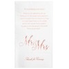 Crisky Mr and Mrs - Servilletas desechables, Rose gold, 50