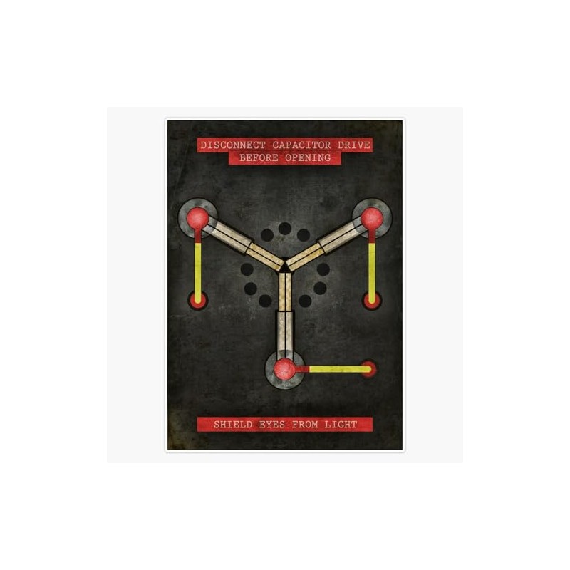 Leyland Designs The Flux Capacitor Bumper Sticker Window Water Bottle