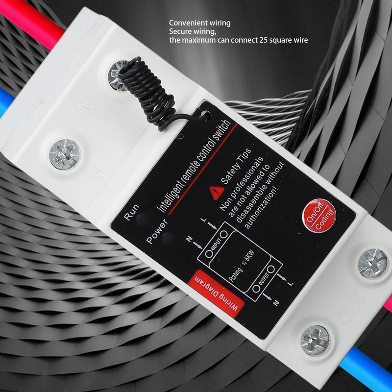 Remote Control Switch 1KM Range Single Phase Intelligent Power Switch